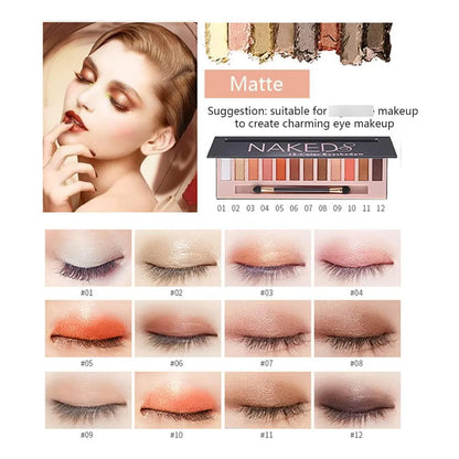 Kit De Maquillaje Todo En Uno Paleta Sombras 12 Colores + Accesorios