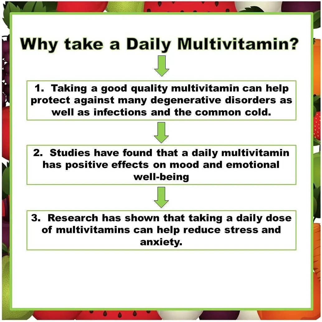 Multivitaminas Líquidas 120 Cápsulas Frutas Verduras Antioxidantes
