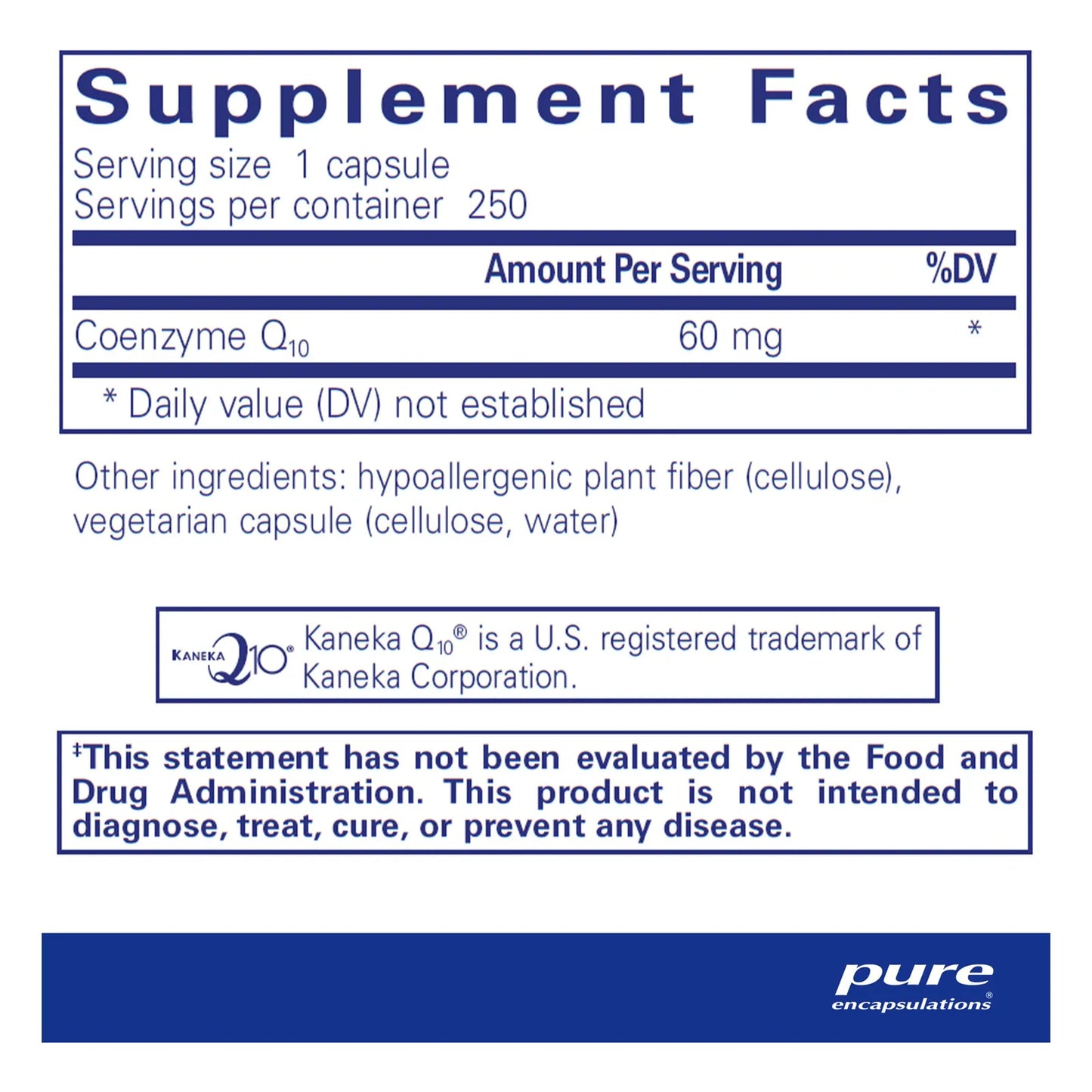 Coenzima Q10 60 Mg 250 Capsulas Energia Antioxidante Salud Cerebral Y Cardiovascular
