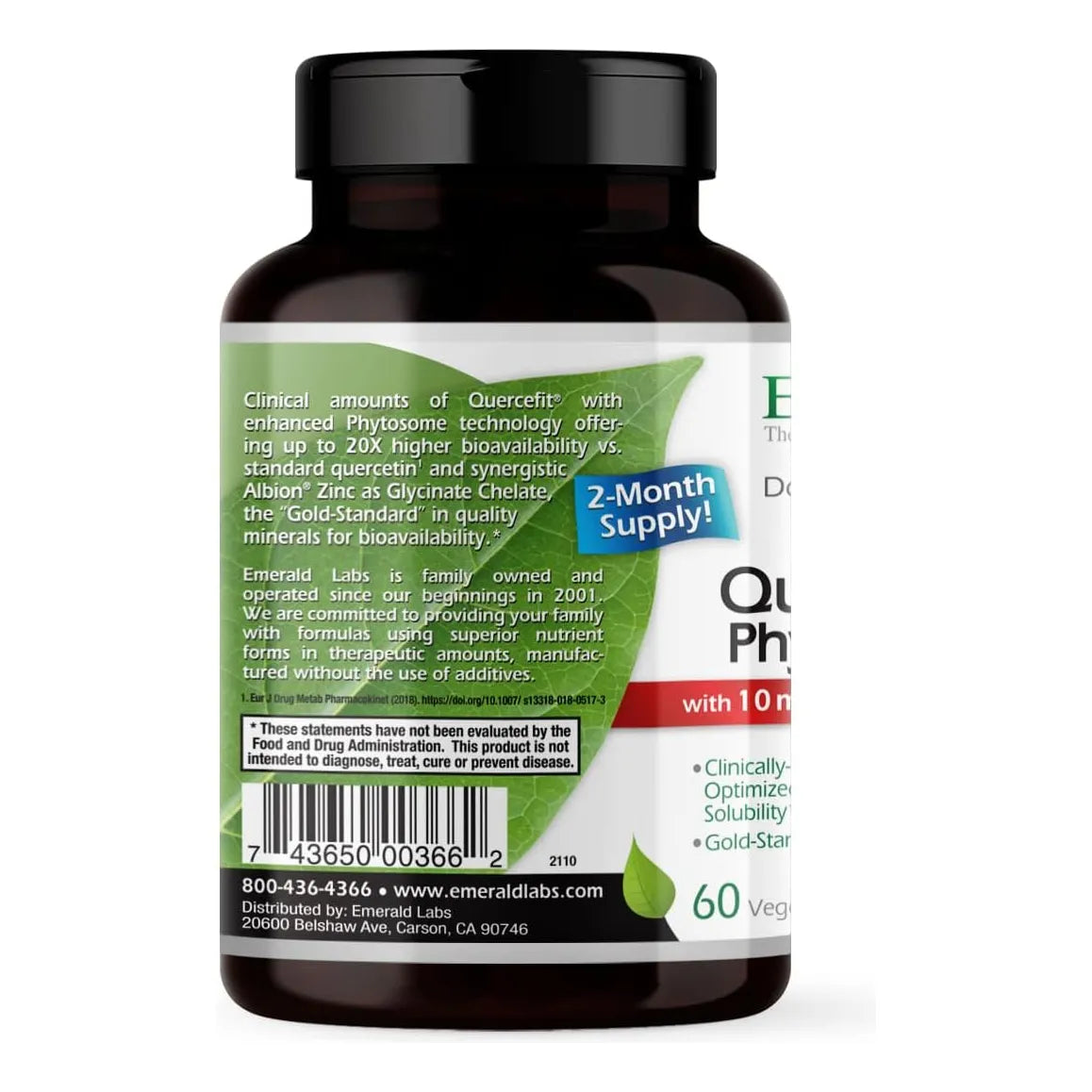 Quercetina Antioxidante Con Zinc 60 Cápsulas Veganas Apoyo Inmunológico