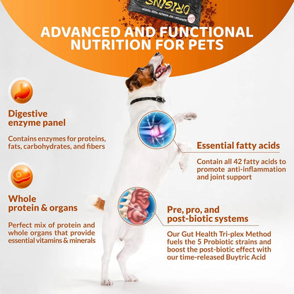 Alimento En Polvo 5 En 1 Para Perros Con Aceite De Pescado Omega 3