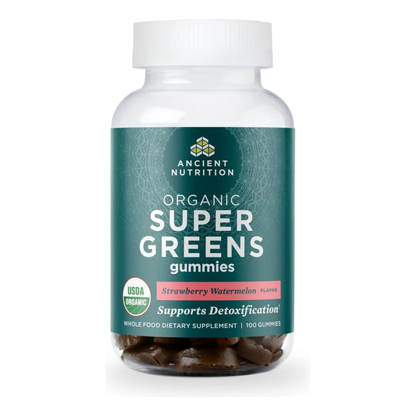 Gomitas Orgánicas Supergreens Frutas Verduras Hierbas 100 Unidades Fresa Sandía