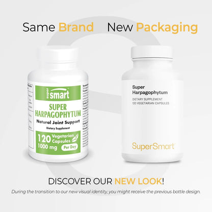 Harpagophytum 1000Mg Alta Resistencia 120 Capsulas Herbales Supersmart