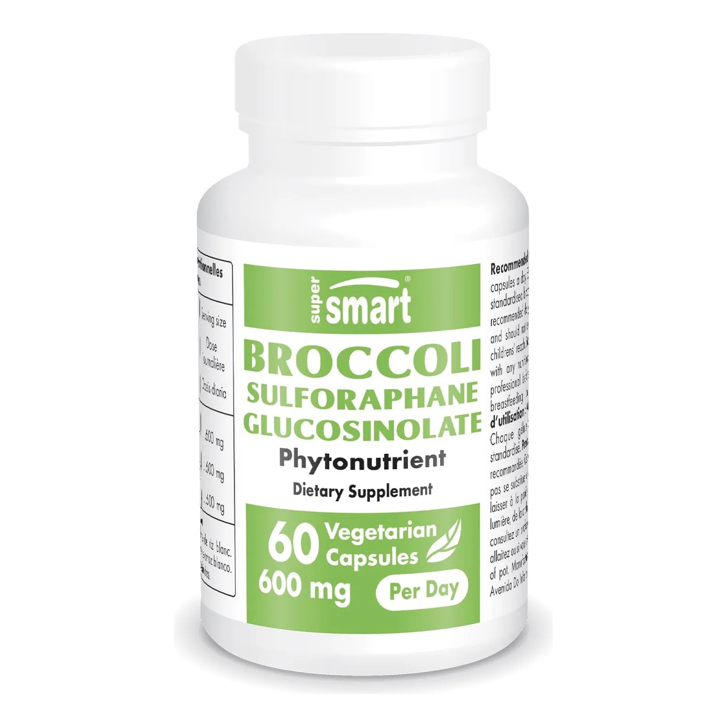 Suplemento De Sulforafano De Brócoli 600 Mg Con Mirosinasa 60 Cápsulas