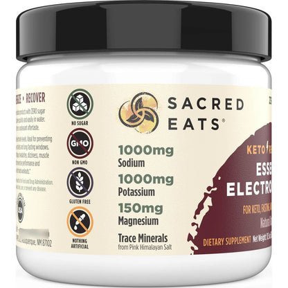 Suplemento Hidratacion Electrolitos Keto Polvo 1000mg Potasio Sodio 150mg Magnesio Sin Azucar