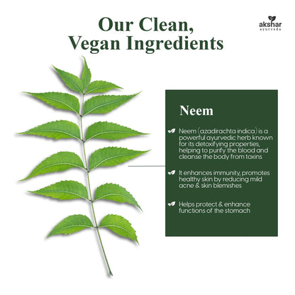 Capsulas De Neem Extracto Y Polvo De Hoja Para Salud Y Piel Clara Vegano Ayurveda