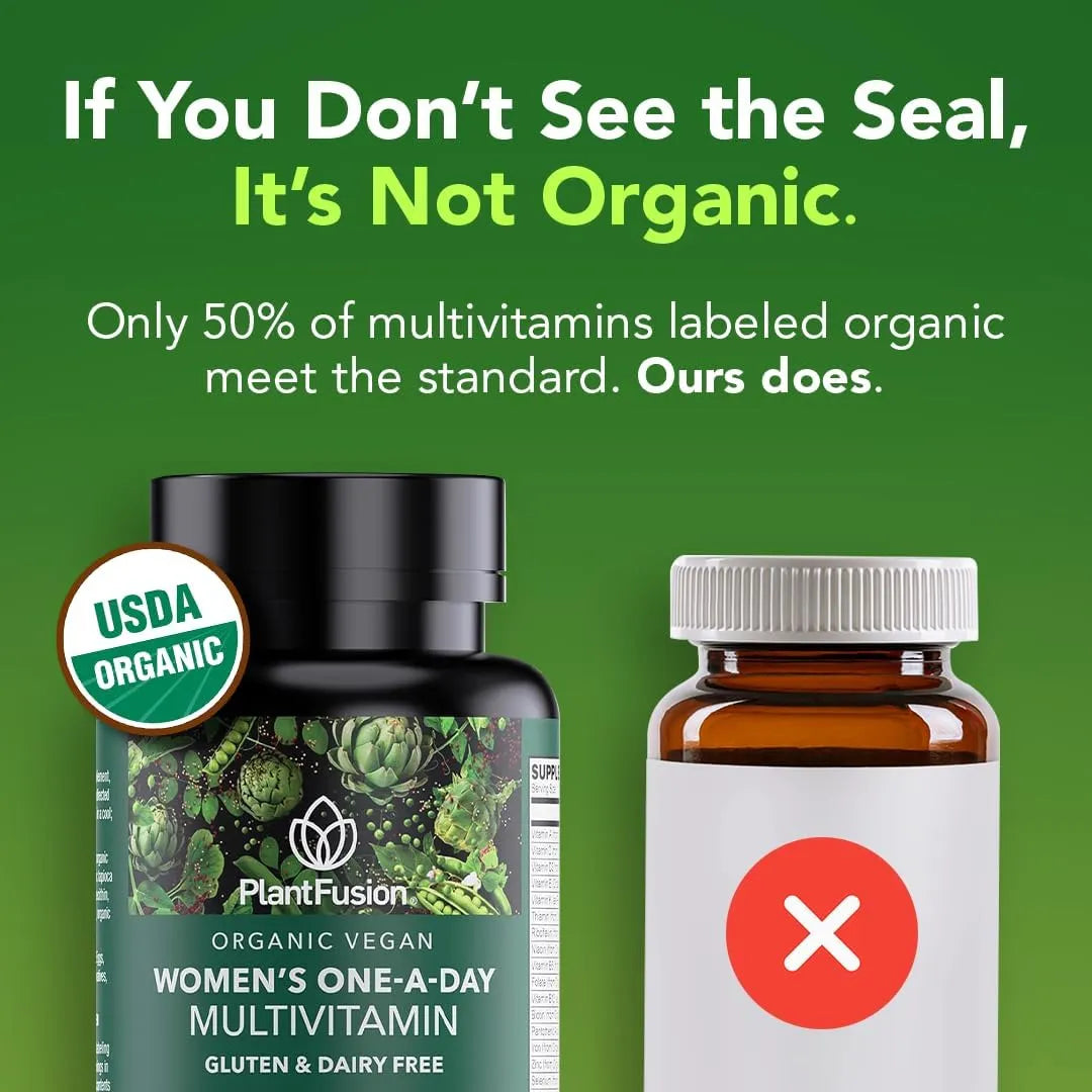 Multivitaminico Organico Diario Para Mujeres Energia Y Belleza 60 Tabletas