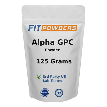 Alpha GPC Polvo 125g Enfoque Memoria Preentreno Vegano Sin Omg