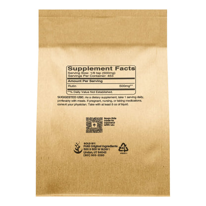 Polvo De Rutina Puro 8 Oz Antioxidante Natural Sin Aditivos