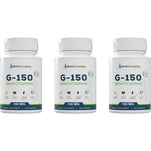 Benfotiamina 150Mg 120 Capsulas Por Botella Paquete Triple Energia Y Bienestar