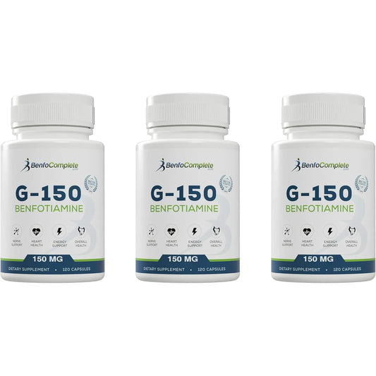 Benfotiamina 150Mg 120 Capsulas Por Botella Paquete Triple Energia Y Bienestar