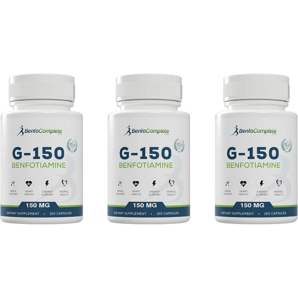 Benfotiamina 150Mg 120 Capsulas Por Botella Paquete Triple Energia Y Bienestar