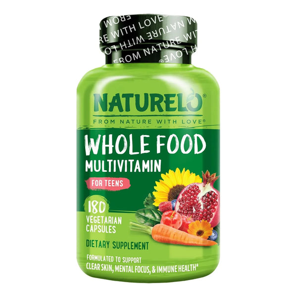 Multivitaminico Para Adolescentes Naturelo Con Vitaminas Minerales Vegano 180 Caps