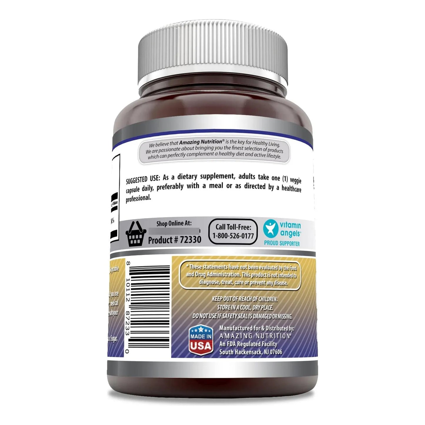 Gluconato De Zinc 50 Mg 240 Capsulas Vegetales Sin Gluten Y Sin Omg