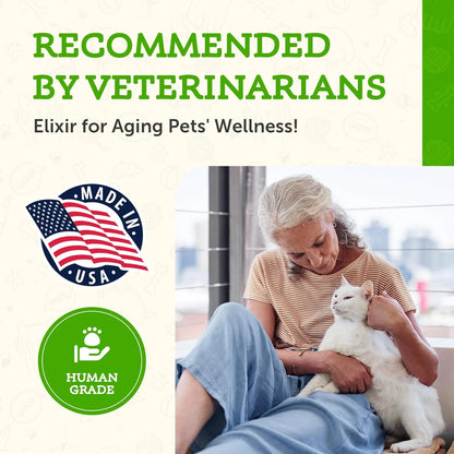 Suplemento Bienestar Senior Perros Gatos 30ml Apoyo Físico Mental