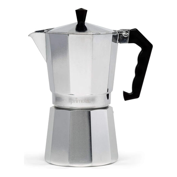 Cafetera Clásica Moka 9 Tazas Espresso Plateado Primula Café Artesanal En Casa