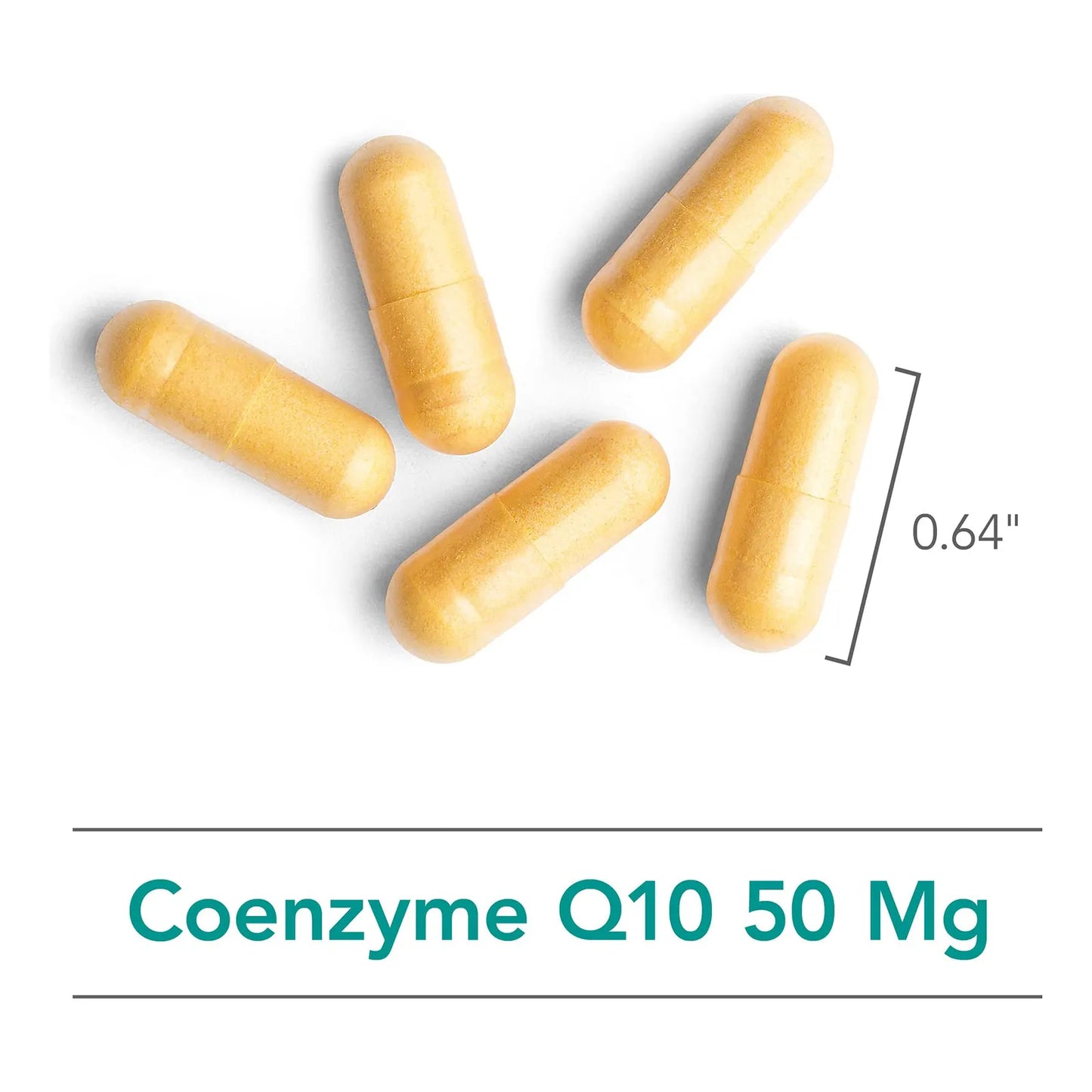 Suplemento De Coenzima Q10 50 Mg Con Vitamina C Antioxidante 75 Cápsulas