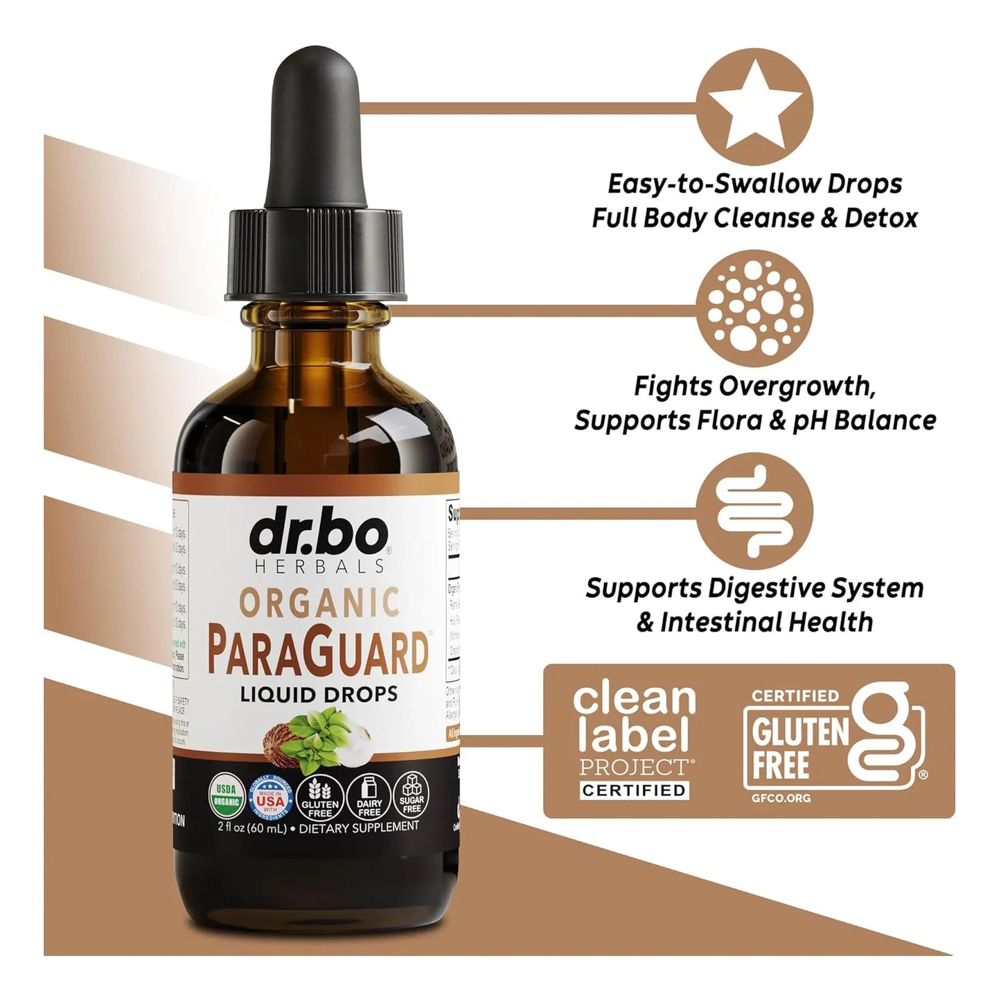 Liquido Organico Detox Intestinal Con Nuez Negra Y Ajenjo Limpiador Natural Para Digestión Y Flora Balance
