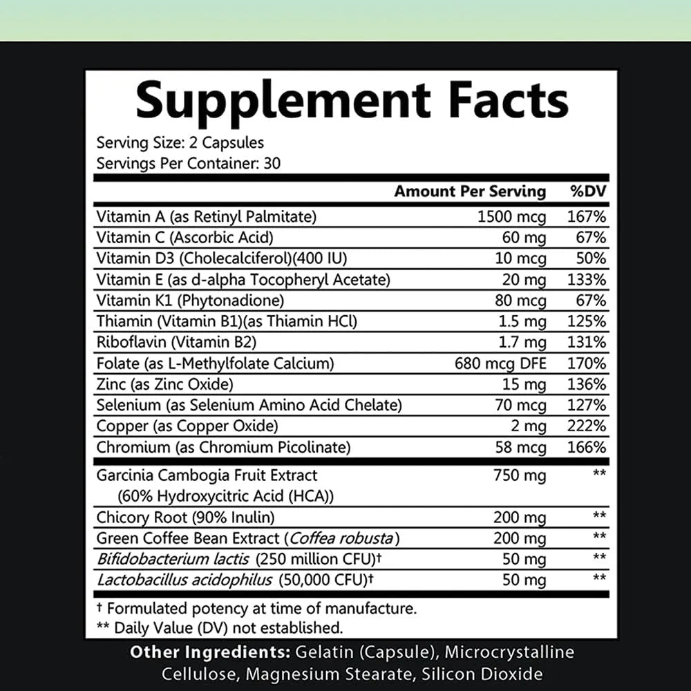 Multivitaminas Probióticas Con Zinc Cromo Selenio Y Vitaminas Esenciales