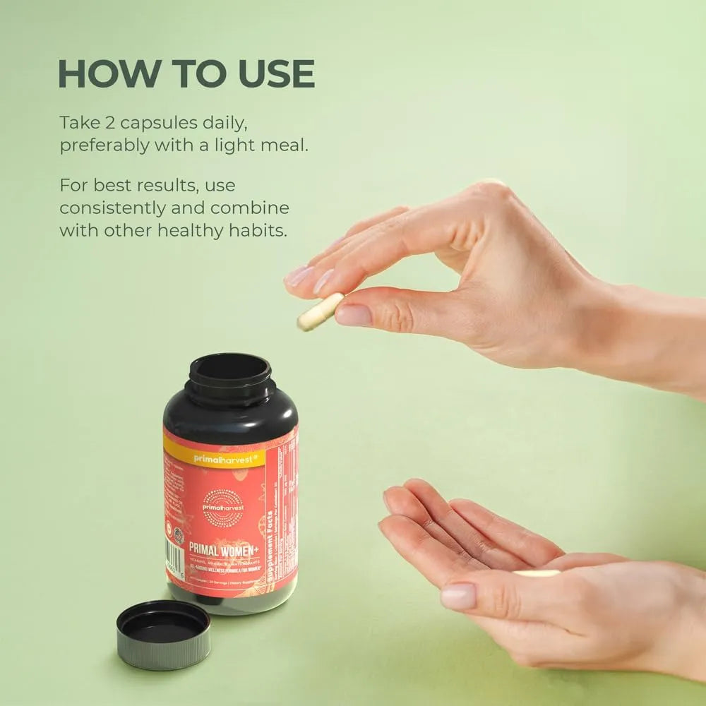 Multivitaminico Para Mujeres Con Vitaminas A C D E B12 B6 Biotina Zinc 60 Capsulas