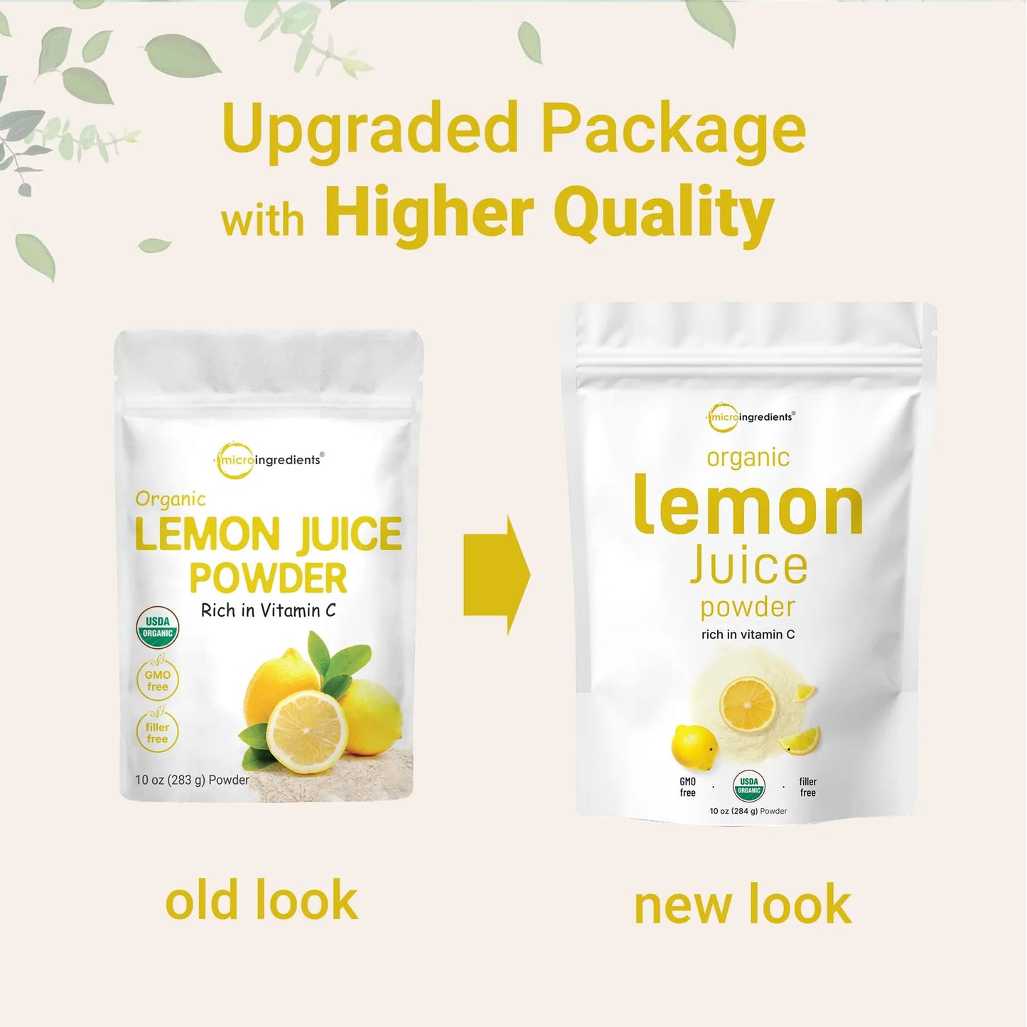 Paquete De 2 Polvo De Jugo De Limon Organico Rico En Vitamina C Para Bebidas Y Batidos