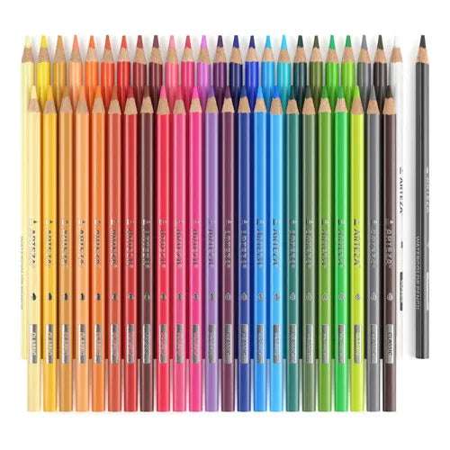 Set 48 Lápices Acuarelables Dibujo Acuarela Premium Arteza Colores Brillantes Efecto Acuarela