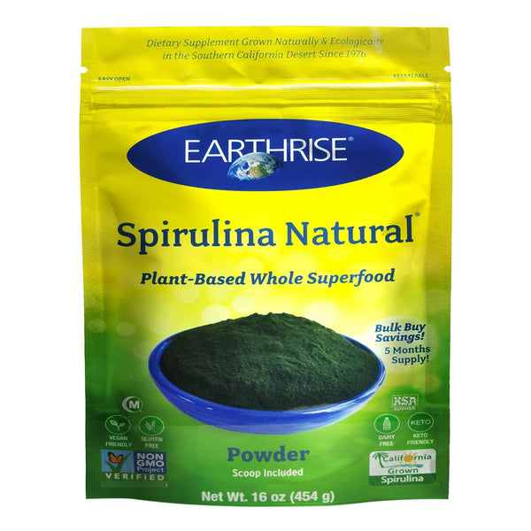 Spirulina En Polvo Natural Premium 450g Alto En Proteinas Y Vitaminas