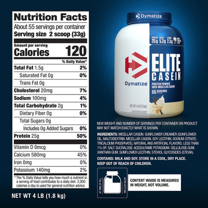 Proteína Caseína Elite 22618 Preentrenamiento 900g Soporte Muscular Prolongado