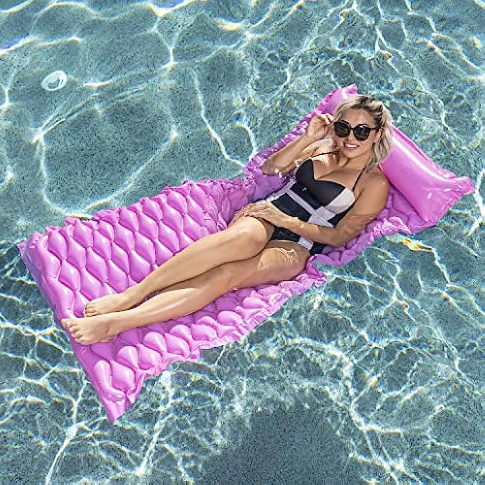 Colchoneta Flotante Inflable De Bolsillo Sloosh Para Piscina Y Playa