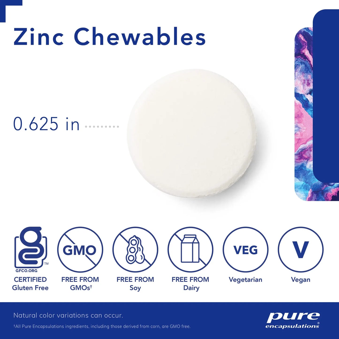 Tabletas Masticables De Zinc Sabor Naranja Apoyo Inmunologico 100 Unidades