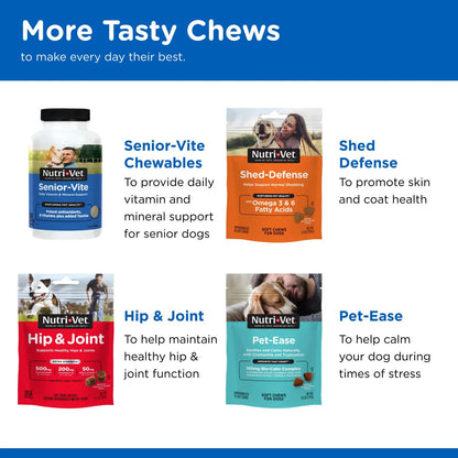 Masticables Multi Vitaminicos NutriVet Para Perros Adultos 120 Unidades Sabor Higado