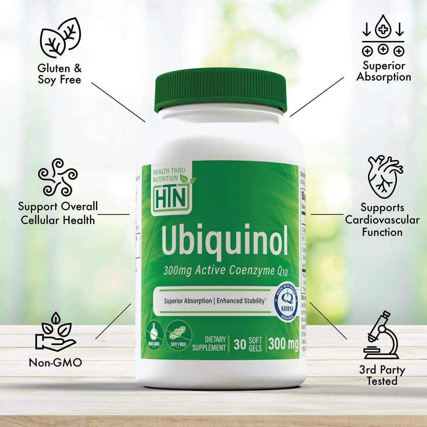 Ubiquinol 300 Mg 30 Capsulas Blandas Kaneka Qh Coq10 Estabilizado