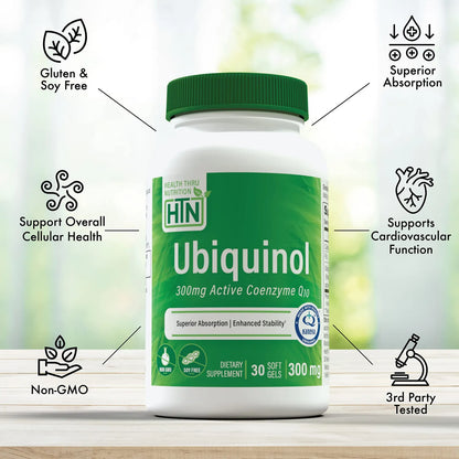 Ubiquinol 300 Mg 30 Capsulas Blandas Kaneka Qh Coq10 Estabilizado