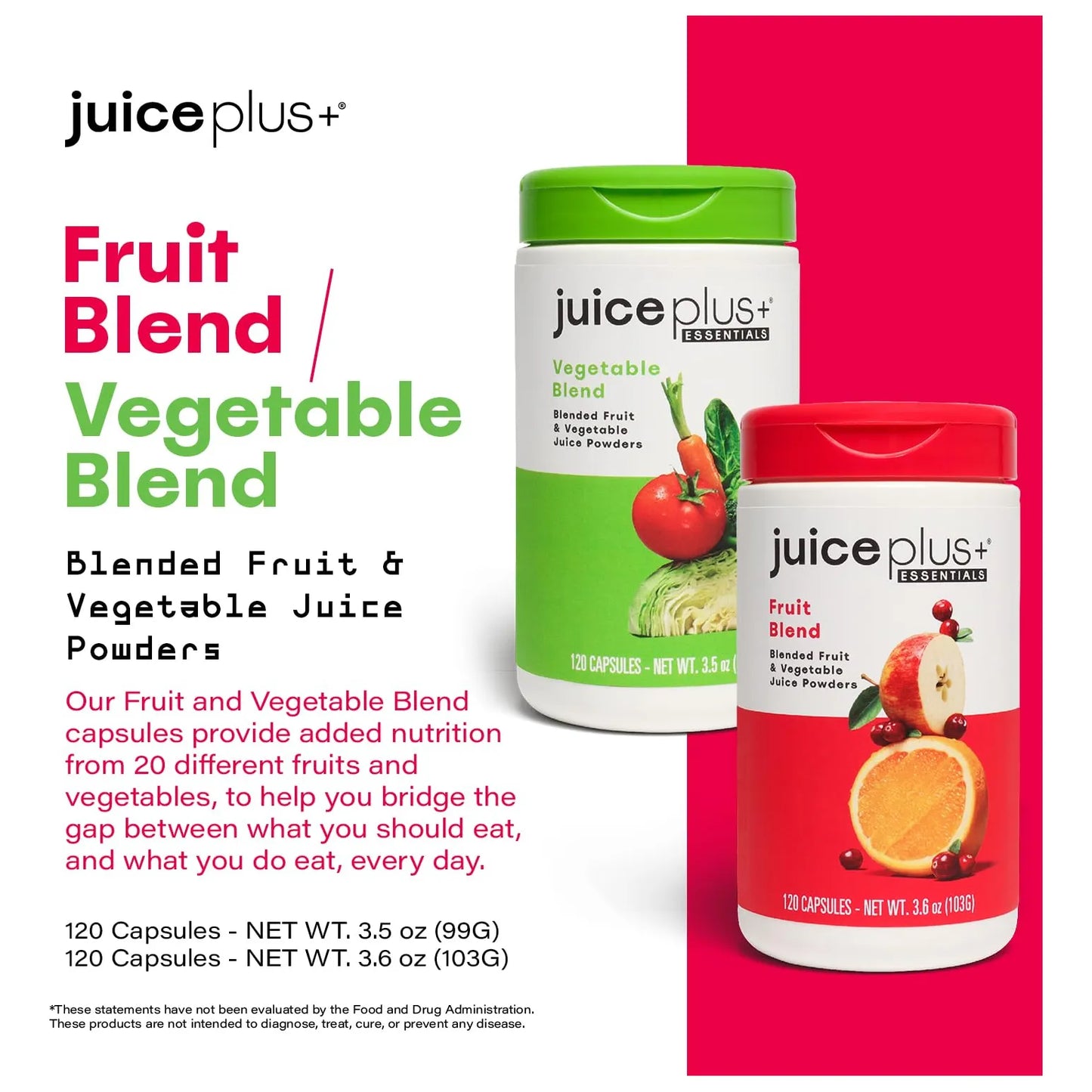 Mezcla Nutritiva De Frutas Y Verduras 20 Variedades En Cápsulas Para Salud Familiar