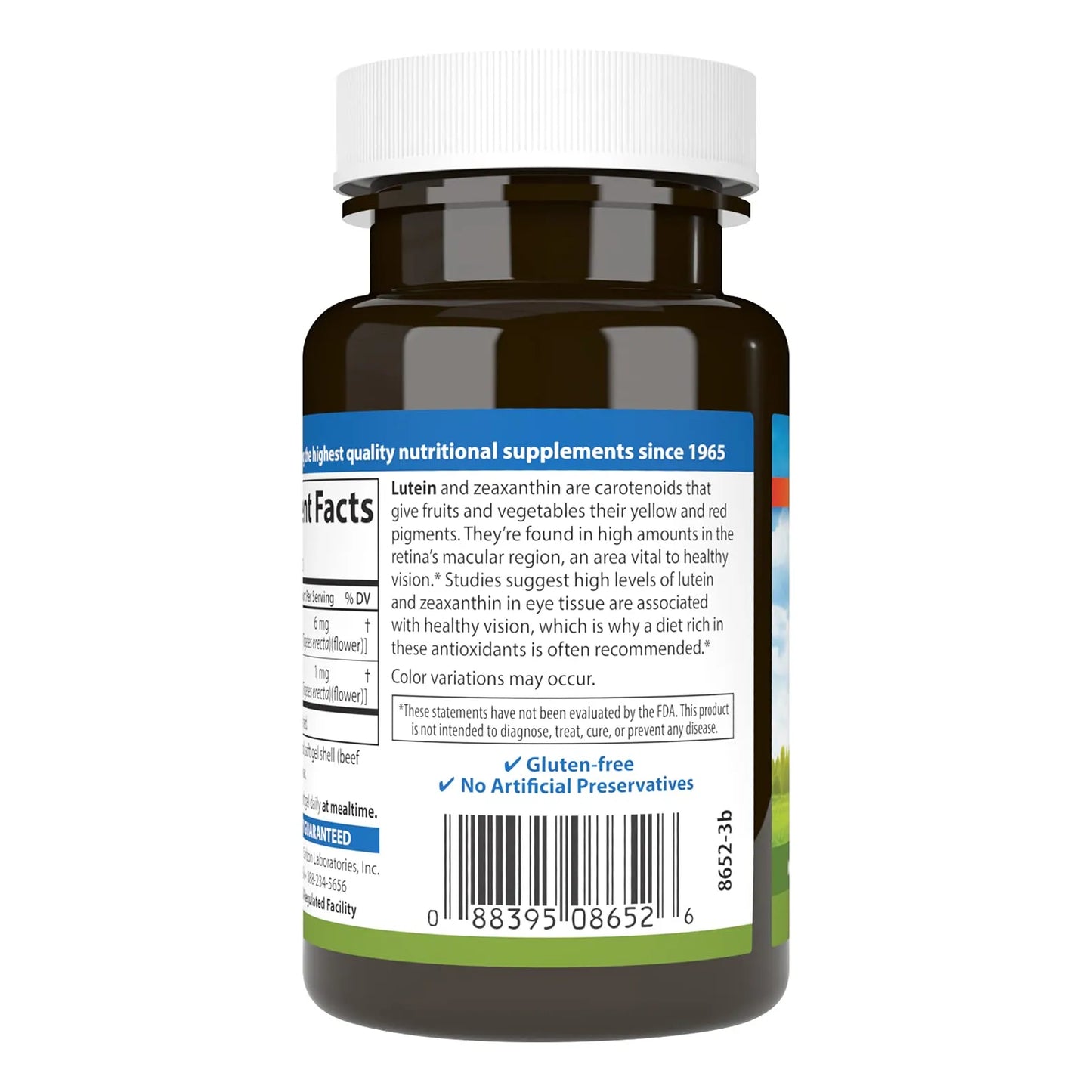 Luteina 6 Mg Antioxidante Vision Saludable 180 Capsulas Blandas