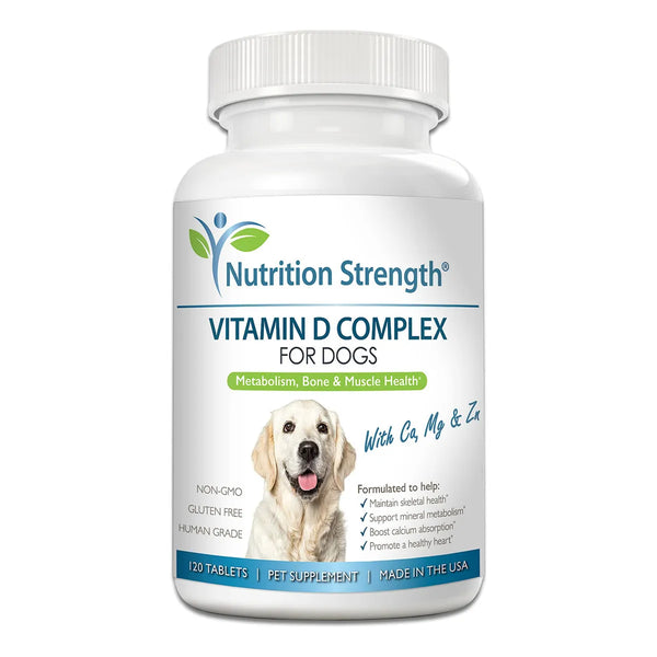 Suplemento Vitamina D Calcio Magnesio Zinc Para Perros Dientes Fuertes Y Huesos Sanos