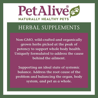 Capsulas PetAlive C-Caps Salud Celular E Inmunologica Para Perros Y Gatos 60 Unidades