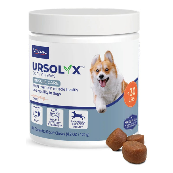URSOLYX Masticables Suaves Para Perros Apoyo Salud Muscular 60 Unidades