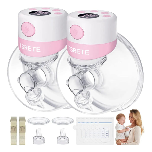 Extractor De Leche Doble Portátil Hands Free 9 Niveles Tsrete