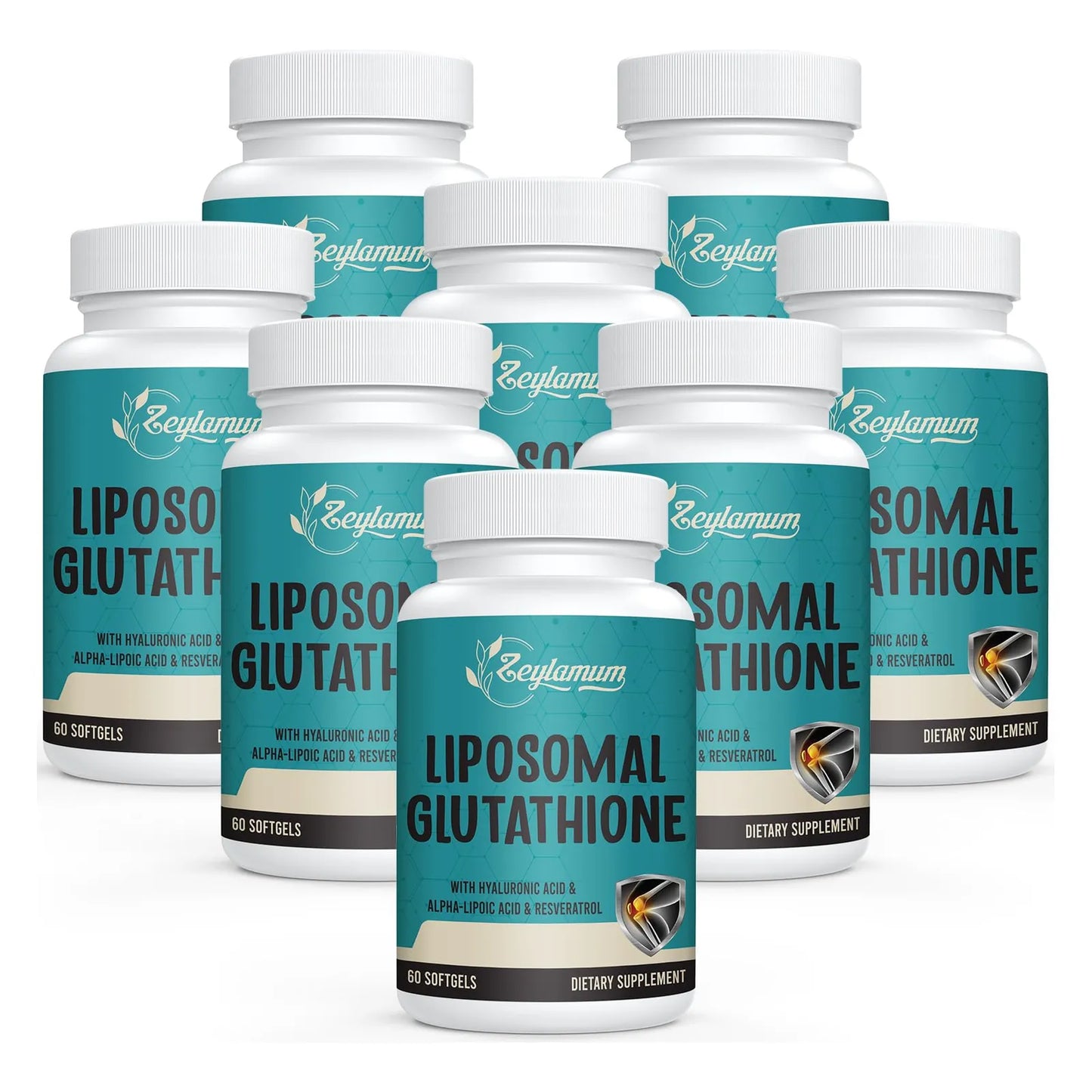 Cápsulas Blandas De Glutatión Liposomal 2400 Mg Con Ácido Hialurónico Y Resveratrol Antioxidante Maestro