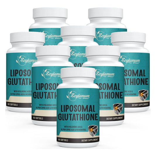 Cápsulas Blandas De Glutatión Liposomal 2400 Mg Con Ácido Hialurónico Y Resveratrol Antioxidante Maestro