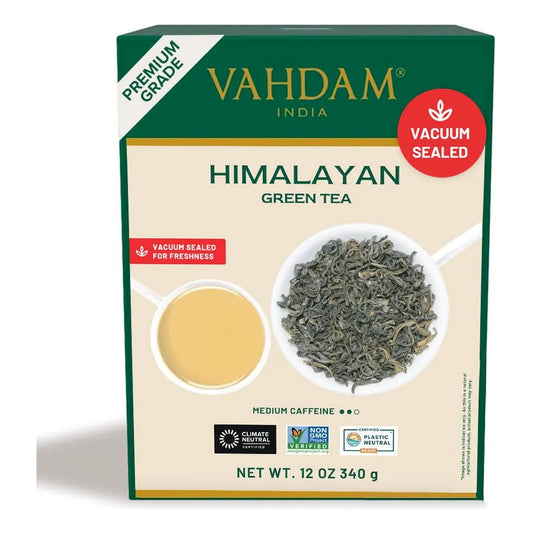 Vahdam Té Verde Del Himalaya Hojas Sueltas 12 Onzas Frescura Premium