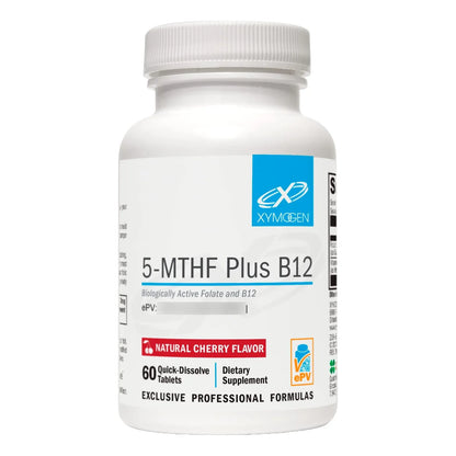 Suplemento Folato Activo 5 MTHF Y B12 Sabor Cereza 60 Tabletas