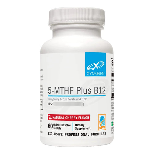 Suplemento Folato Activo 5 MTHF Y B12 Sabor Cereza 60 Tabletas