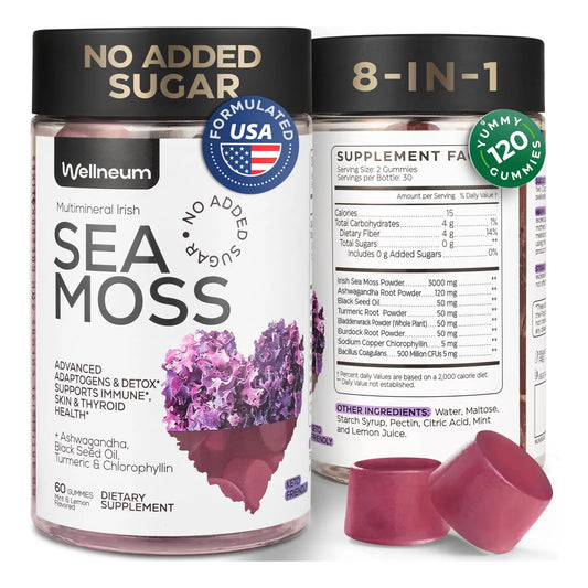 Gomitas Brillantes De Musgo Marino Multimineral Para Inmunidad Y Salud