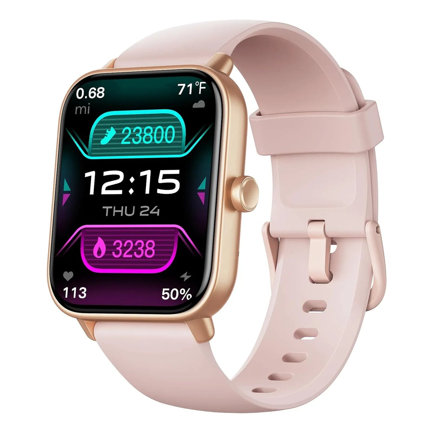 Fitpolo Smart Watch Monitor Cardíaco Resistente Al Agua Pantalla Táctil