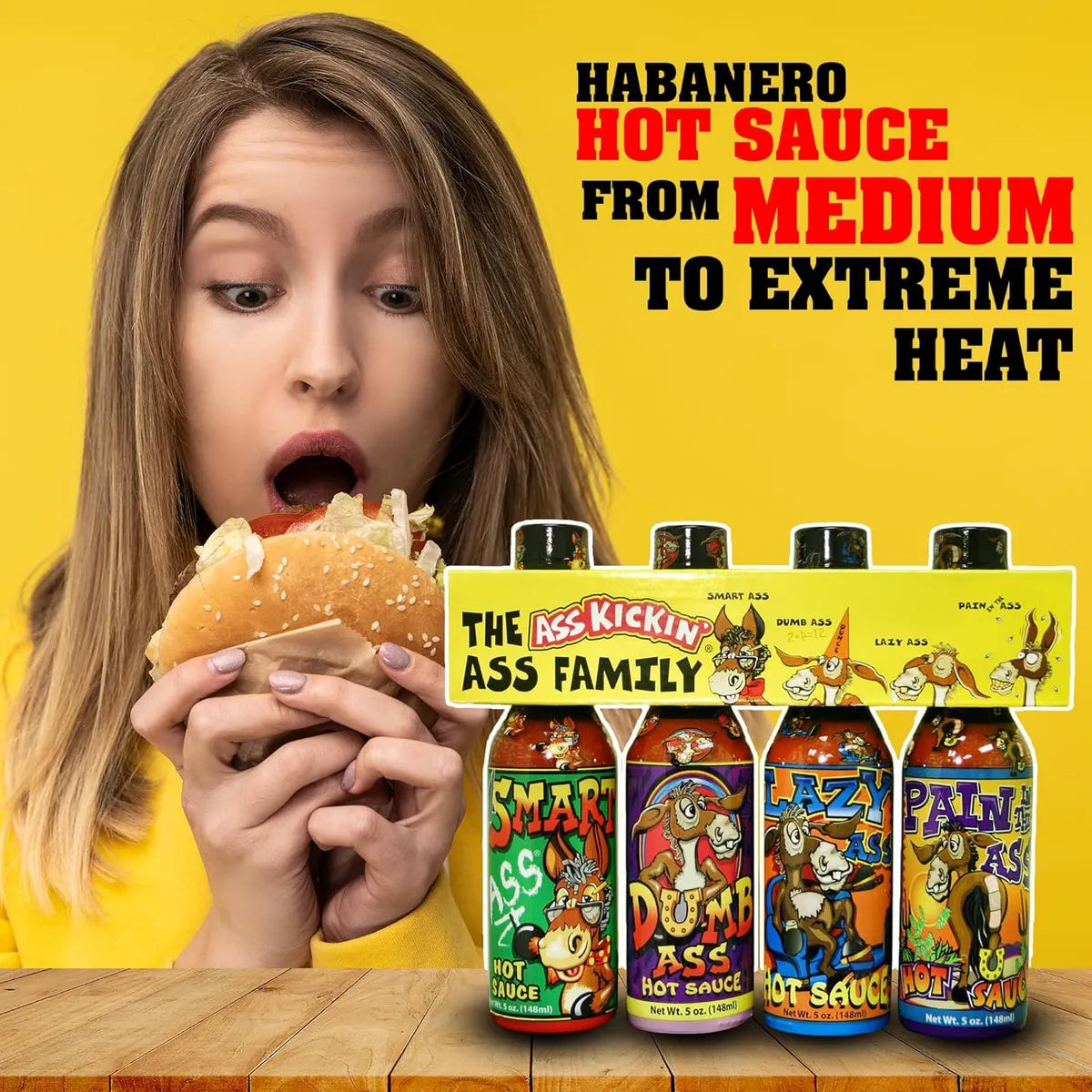 Ass Kickin Set Familiar De Salsa Picante Sabor Intenso Y Versatil