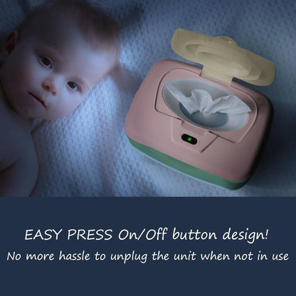 Calentador De Toallitas Húmedas Para Bebé Con Dispensador Y Soporte Temperatura Perfecta