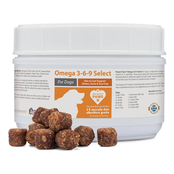 Aceite De Pescado Omega 3 6 9 Para Perros Con Krill Suplemento Piel Y Pelaje 60 Unidades