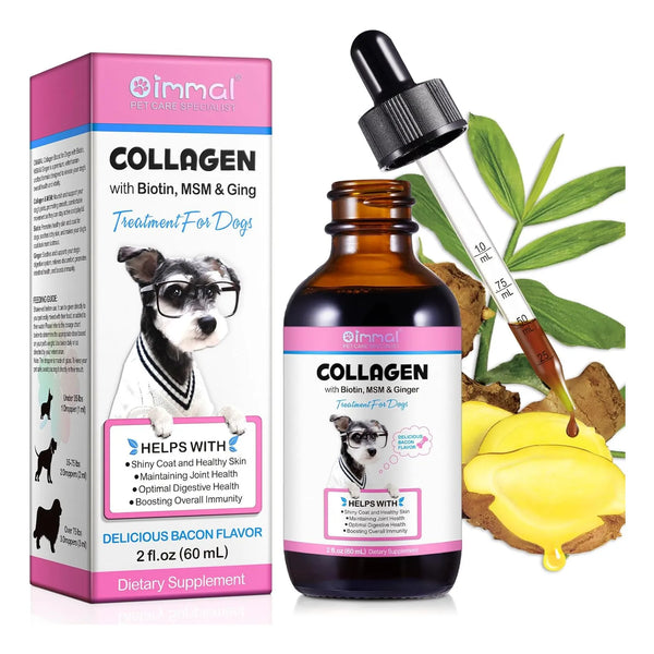 Colageno Liquido Con Biotina Y Msm Para Perros Tratamiento Articulaciones Y Piel